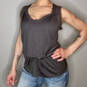 Banana Republic Women’s Charcoal Gray Sleeveless Top